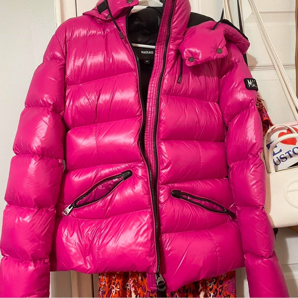 Mackage Women's Pink Puffer Jacket